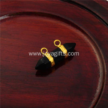 Supplier Charm Blue Goldstone Hexagon Bicone Pendant Gold Plated for Fashion